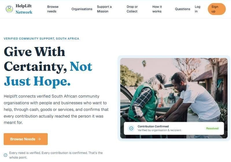The HelpLift home page